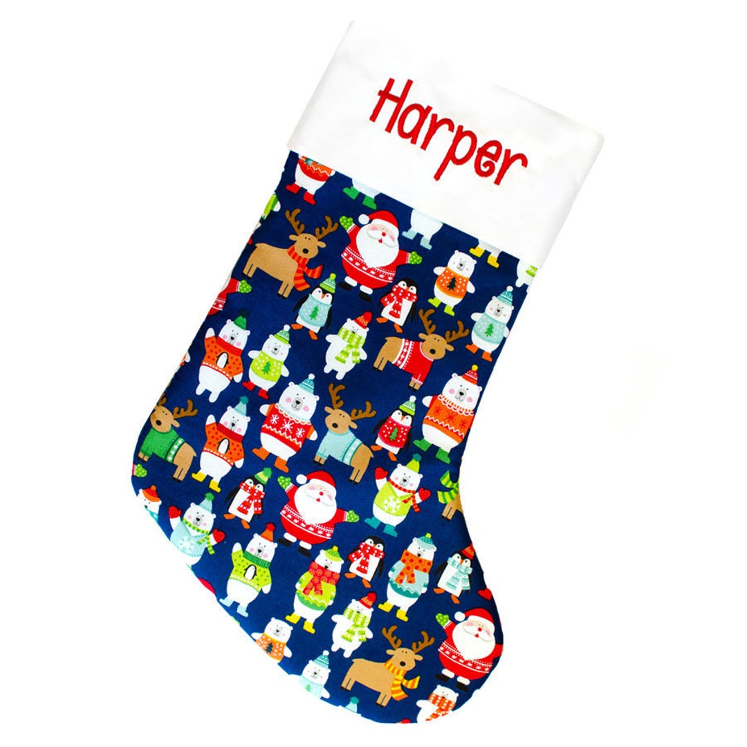 Personalized Christmas Stocking Santa Stocking Family Christmas personalized-christmas-stocking-santa-stocking-family-christmas