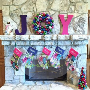 Personalized Christmas Stocking | Custom Stocking | Choose Your Fabric |  Fabrics
