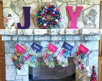 Personalized Christmas Stocking | Custom Stocking | Choose Your Fabric |  Fabrics