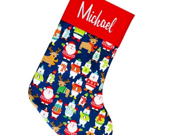 Kids Stockings Personalized, Kids Stockings Christmas, Personalized Christmas Stockings for Kids, st Christmas CS by Forshee Designs