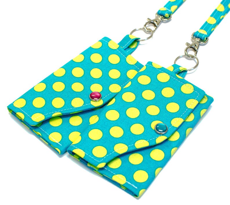 Key Ring Clutch Wallet with Wristlet or Lanyard Options Etsy