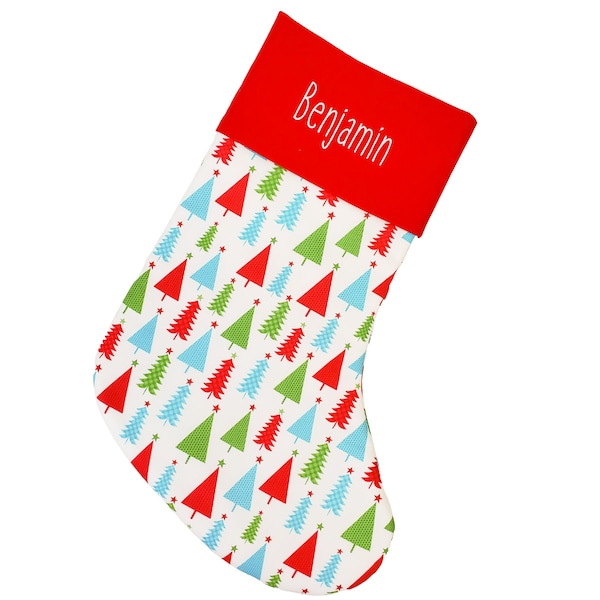 Personalized Christmas Stocking  | Embroidery Available |  Fabrics