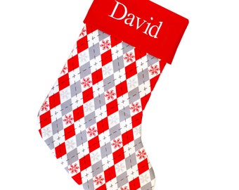 Christmas Stockings for Him, Christmas Stocking for Men, Xmas Stocking, Personalized Christmas Stocking Forshee Designs