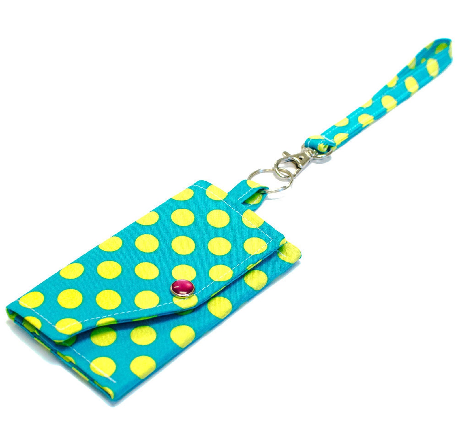 Key Ring Clutch Wallet with Wristlet or Lanyard Options Etsy