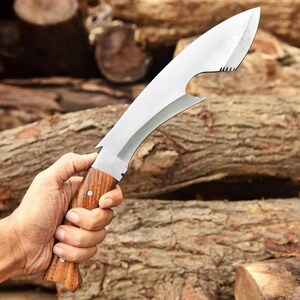 Handmade Traditional Kukri knife with sheath | Bushcraft Kukri knife| Hunting knife | Gurkha knife |Camping knife| Outdoors Gift for Him/Her