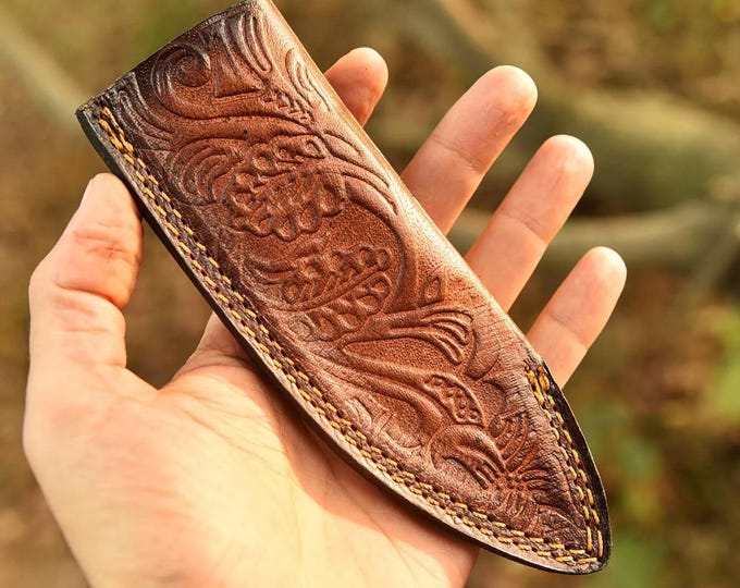 Handmade Leather Knife Sheath Fixed Blade Knives Belt Sheath Gift For Boys Father Gift Gift For Him