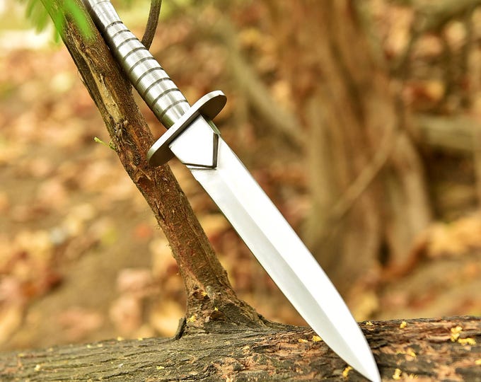 Handcrafted Fairbairn-Sykes Commando Double Edge Knife - WW2 British Army Dagger knife - Tactical Combat Blade - Retirement BestMan Gift