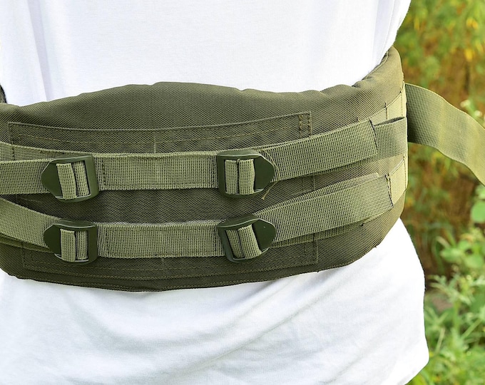 Military Alice Filbe Belt Pressure Belt Kidney Pad Double Strap Belt for Framed Rucksack Lc-2 Outdoor Hunting Camping Hiking Best Gift