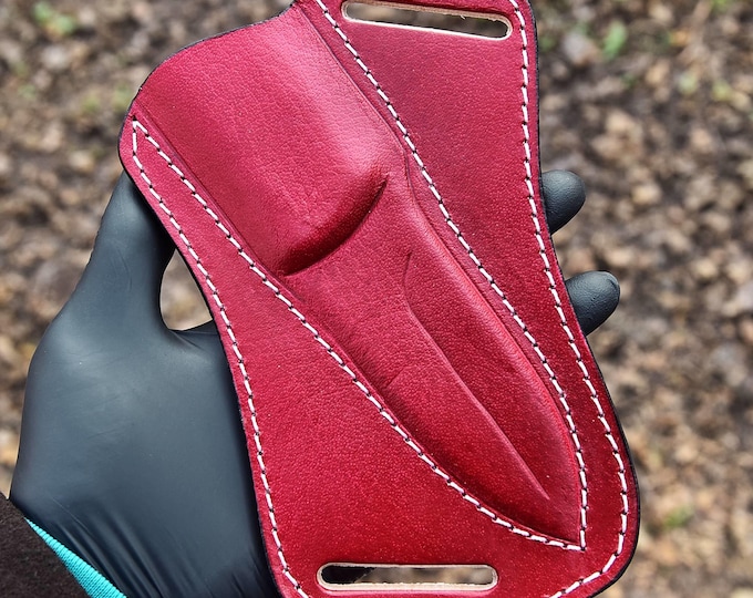 Custom Handmade Leather Knife Sheath Fixed Blade knife Belt Sheath Gift For Boys Father Gift Groom Gift For Him
