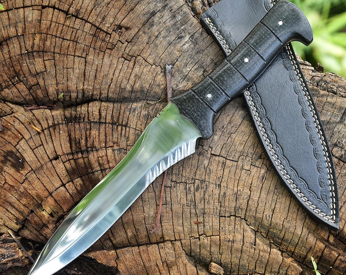 Handmade Resident Evil 4 Remake Knife, Leon Kennedy Knife and Jack Krauser's Knife With Sheath Best Outdoor Gift