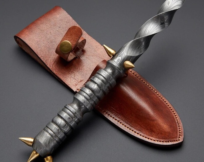 Handmade Dagger Boot Knife , Damascus Best Hunting knife , Handmade Knives Knife Gift , Bushcraft knife , Camping knife With Sheath