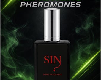 Sin Pheromone Cologne for Men | Spicy Amber Leather Scent