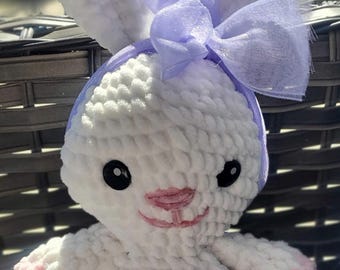 Easter Bunny Plush – Handmade Amigurumi Rabbit – Easter Basket Gift