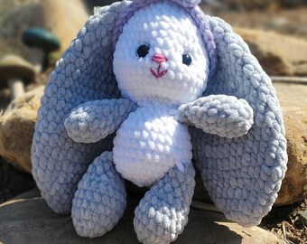 Handmade Crochet Bunny Plushie – Soft Amigurumi Rabbit – Easter Toy