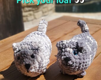 Crochet Loaf Cat | Handmade Cat Plush | Stuffed Animal