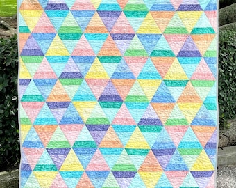 Pastel Triangle Quilt