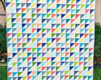 Half Square Triangle Quilt
