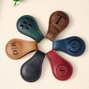 Gegraveerde magnetische leren bladwijzer, aangepaste boekclip, gepersonaliseerde cadeaus voor lezers, unieke boekaccessoires voor boekenliefhebbers