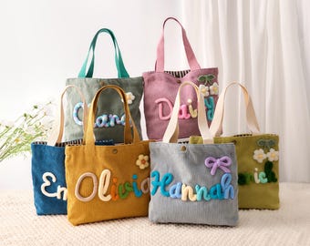 Personalized Kids Handbag with Name, Custom Toddler Purse, Cute Baby Bag, Travel Gift for Little Girls, Birthday or Baby Shower Gift
