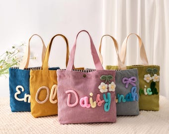 Personalized Kids Purse, Custom Name Bag for Toddlers, Birthday Gift for Daughter, Baby Shower Gift, Small Handbag for Children