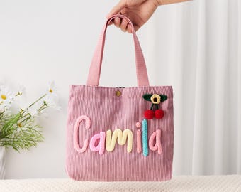 Personalized Name Handbag, Custom Kids Bag, Baby Shower Gift, Children’s Travel Bag, Birthday Gift for Girl, Custom Toddler Purse
