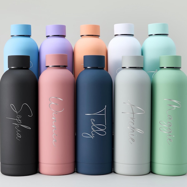 Personalized Stainless Steel Water Bottle - Etsy UK