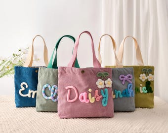 Custom Children’s Handbag with Name, Personalized Gift for Girls, Cute Kids Purse, Travel Bag for Toddlers, Baby Shower Gift Idea