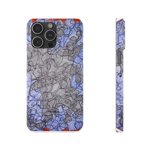 Custodie per iPhone Zentangle astratte, design astratto, bianco e nero, ondulato