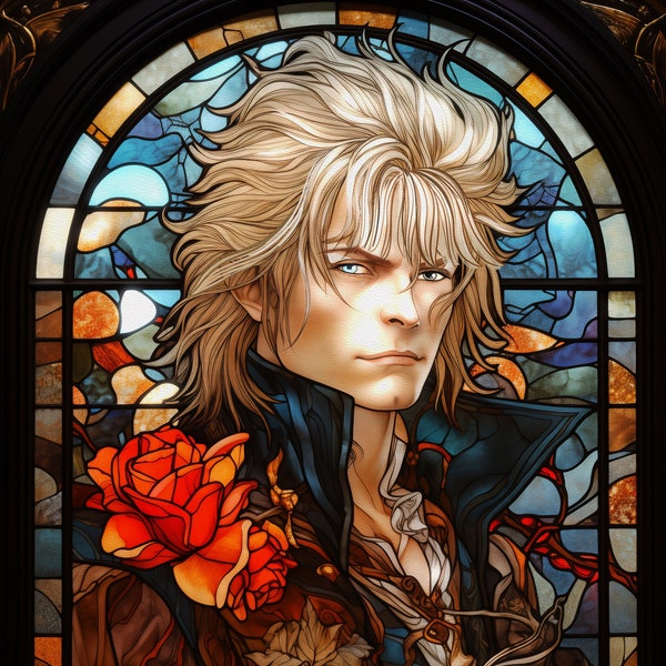 Labyrinth/Jareth Goblin King/Sarah/Magic Ball/a Museum quality Giclee Print/Stained Glass Print
