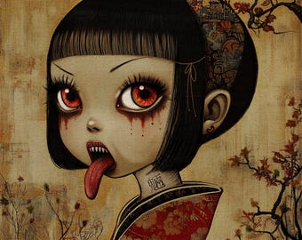 SIGNED ARTIST PROOF - Little Yokai Ono- giclee print