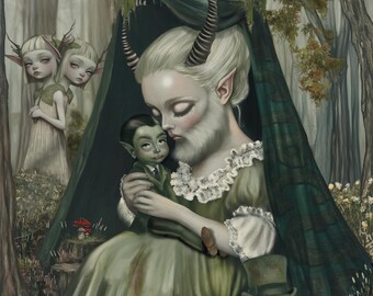 LIMITED EDITION art print -Forgotten Fae Circus- giclee print