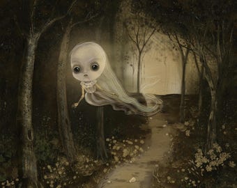SIGNED ARTIST PROOF - Haunted Forest- giclee print