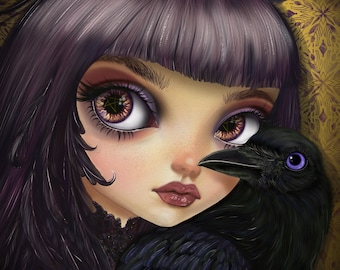 LIMITED EDITION art print -Hexed and Feathered- giclee print