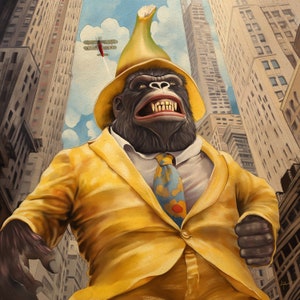 The Big Banana/Gorilla/City/Museum Quality Giclee Print