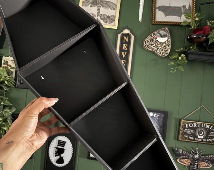 Gothic Coffin Shelf – Cosmetics & Vanity Storage