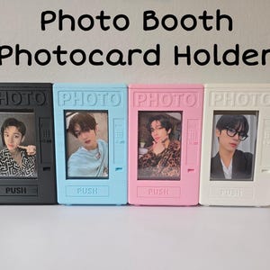 Kpop-fotokaarthouder, esthetische schattige pc-houder, fotokaartautomaat, fotokaarthouder, bovenladerbehuizing