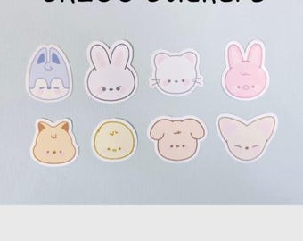 Naklejki SKZ, naklejki Kpop, pakiet naklejek, skzoo, artykuły papiernicze, scrapbooking, stray kids