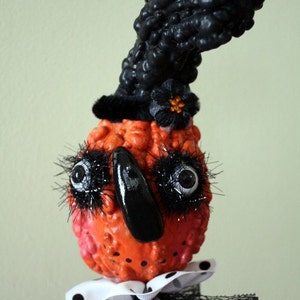 Folk Art Pumpkin Halloween Gourd Holiday Ornament image 3