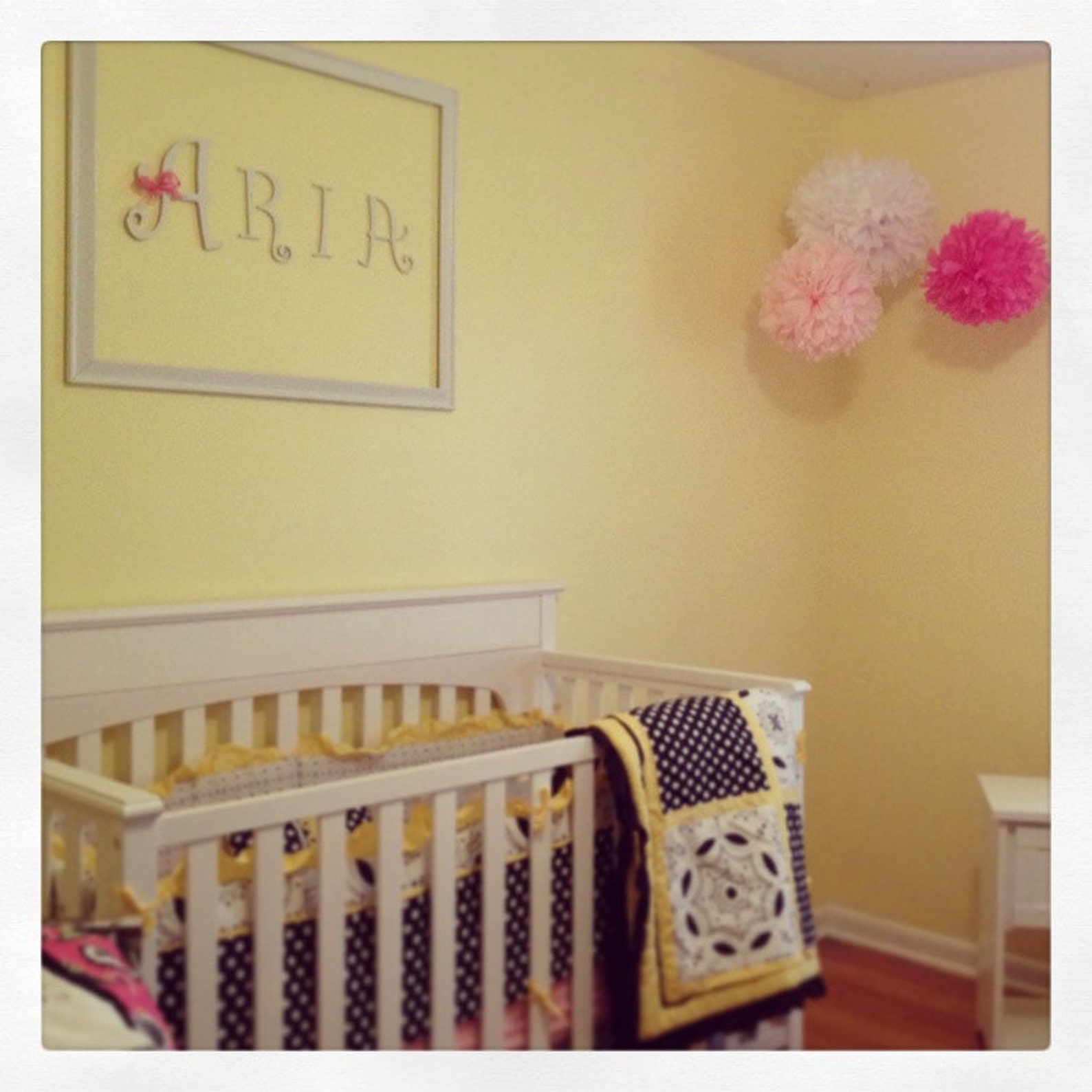 5 Tissue Paper Pom Poms for Nursery Decor / Baby's Room / Etsy