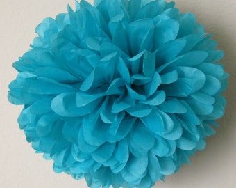 Bright turquoise - one pom