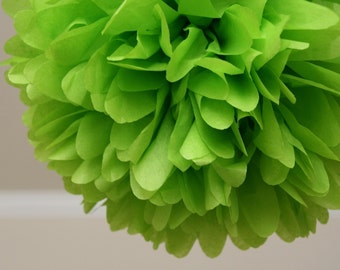 Citrus lime .. Party Pom / Wedding Decor / Bridal Shower / Ceremony / Baby Shower / DIY Decoration