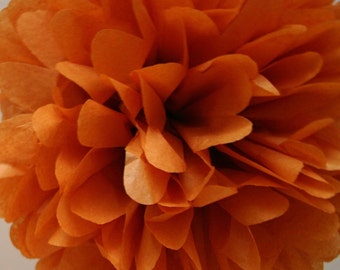 Burnt orange - one pom