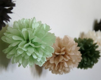 Earthy - Party Pom Garland Kit... featured in Brides magazine