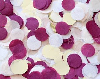 Burgundy & Gold Confetti mix