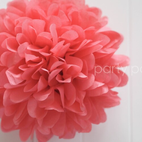 Light Pink Tissue Pom Pom .. Wedding Decoration / Bridal Etsy