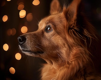 Aangepast huisdierportret van foto – emotionele kunststijl