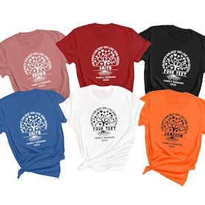Custom Family Reunion Shirt, Family Reunion Shirt 2025, Family Tree Shirt, Family Name Matching Shirt, Personalized Family Reunion Shirt