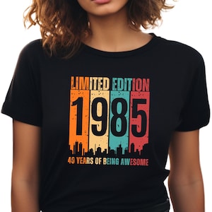Personalized Birthday Shirt: Custom Year Tee, Men & Women