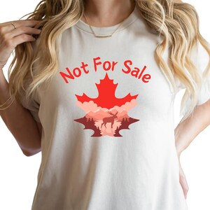Canada & Greenland Not for Sale Shirt, Anti-Trump Anti-MAGA Tee, Political Protest Liberal Activist T-Shirt
