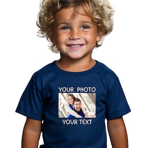 Custom Photo Toddler Shirt, Your Photo Here Youth T-Shirt, Custom Birthday Gift, Custom Text Adult Tee, Personalized Mother&#39;s Day Gift